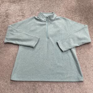 Eddie Bauer 1/4 Zip Fleece Pullover Jacket Womens XL Blue Casual Outdoor Camping